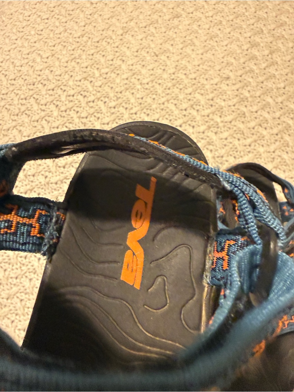 Teva Blue & Orange Strapped Sandals Womens 5 - Picture 2 of 8